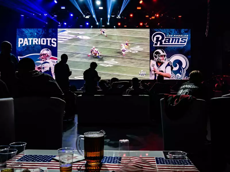 Die grösste Super Bowl Party in der Samsung Hall in Zürich 2019