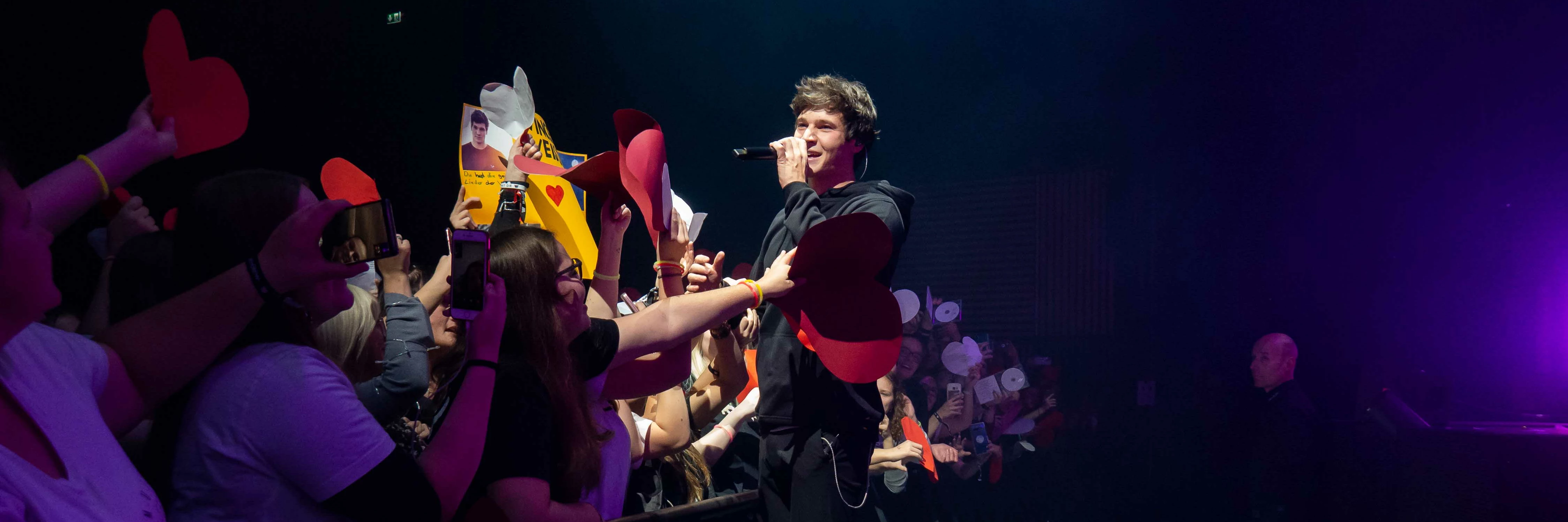 Wincent Weiss bei seinem THE HALL Konzert in Zürich