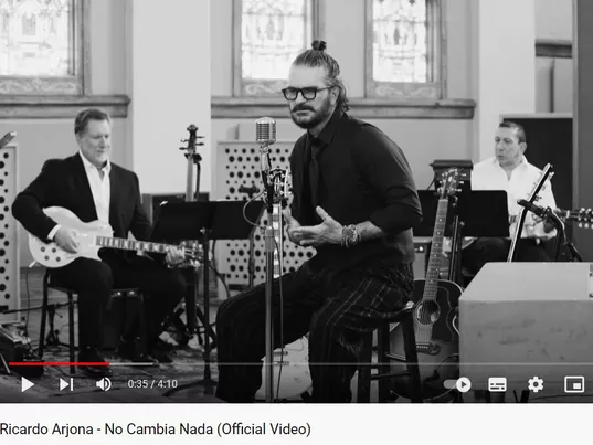 YouTube: Ricardo Arjona - No Cambia Nada