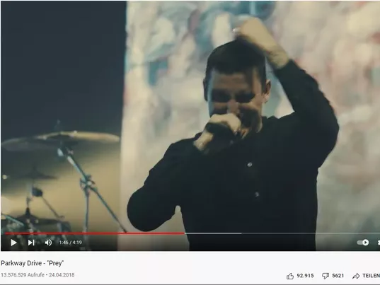 YouTube: Parkway Drive - Prey