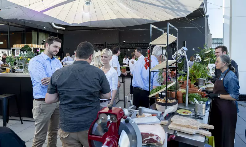 Berkel Maschine am Sommerfest der Samsung Hall